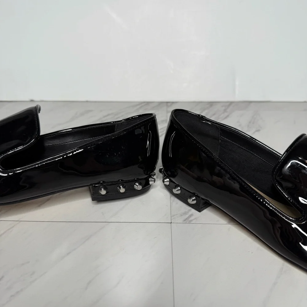Marc Fisher Abree Black Patent Leather Loafer 6M